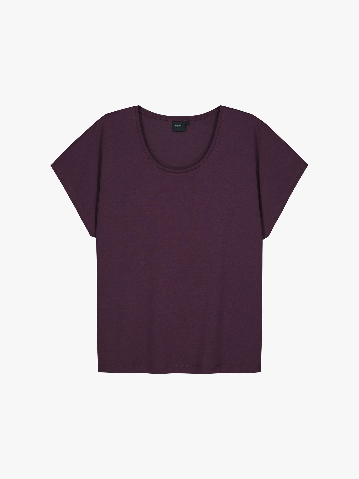 hento t-paita violettina tuotekuvassa
