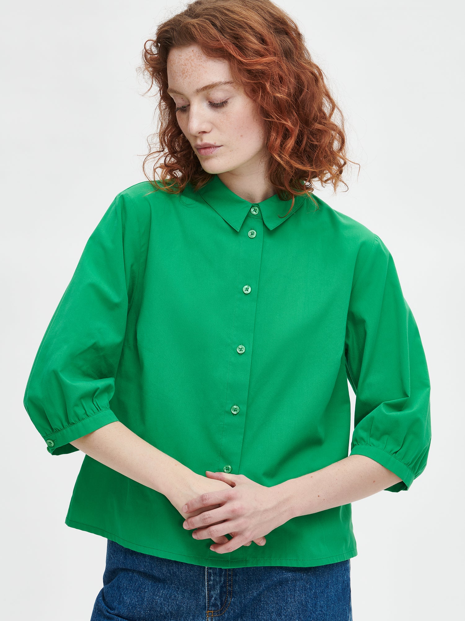 Nanson naisten vihreä Lillan-paitapusero.