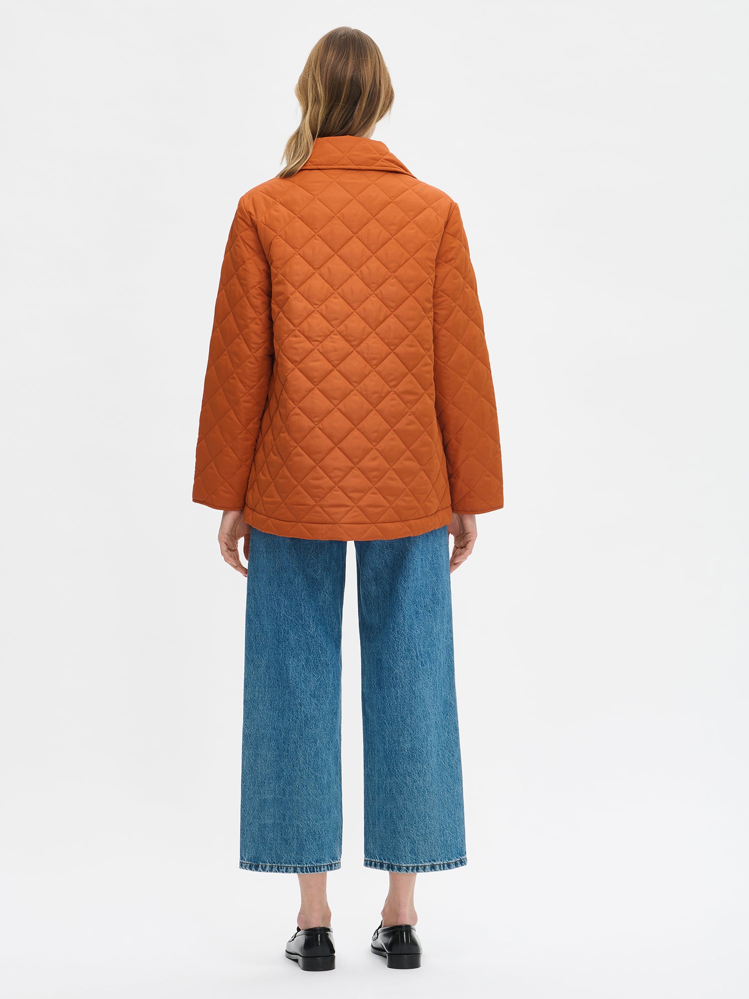 Nanson naisten siniset Cropped Levee-farkut takaa