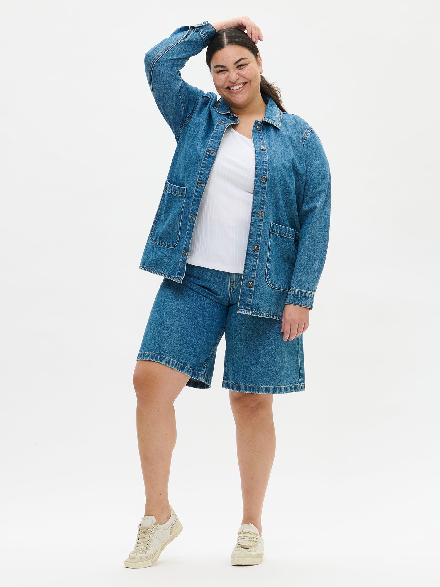 Nanso LEVEE farkkushortsit - sininen