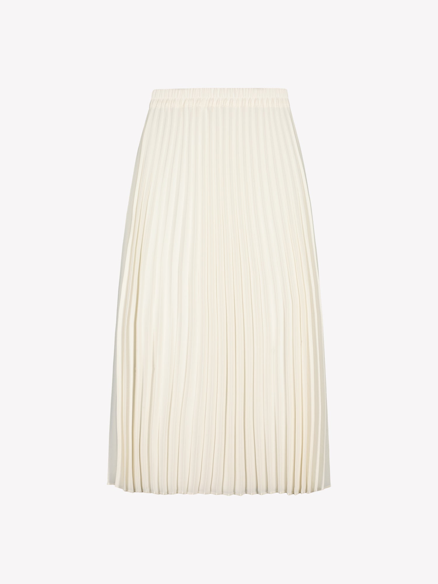 Naisten kauniisti laskeutuva valkoinen pliseerattu Ariel-hame tuotekuvassa