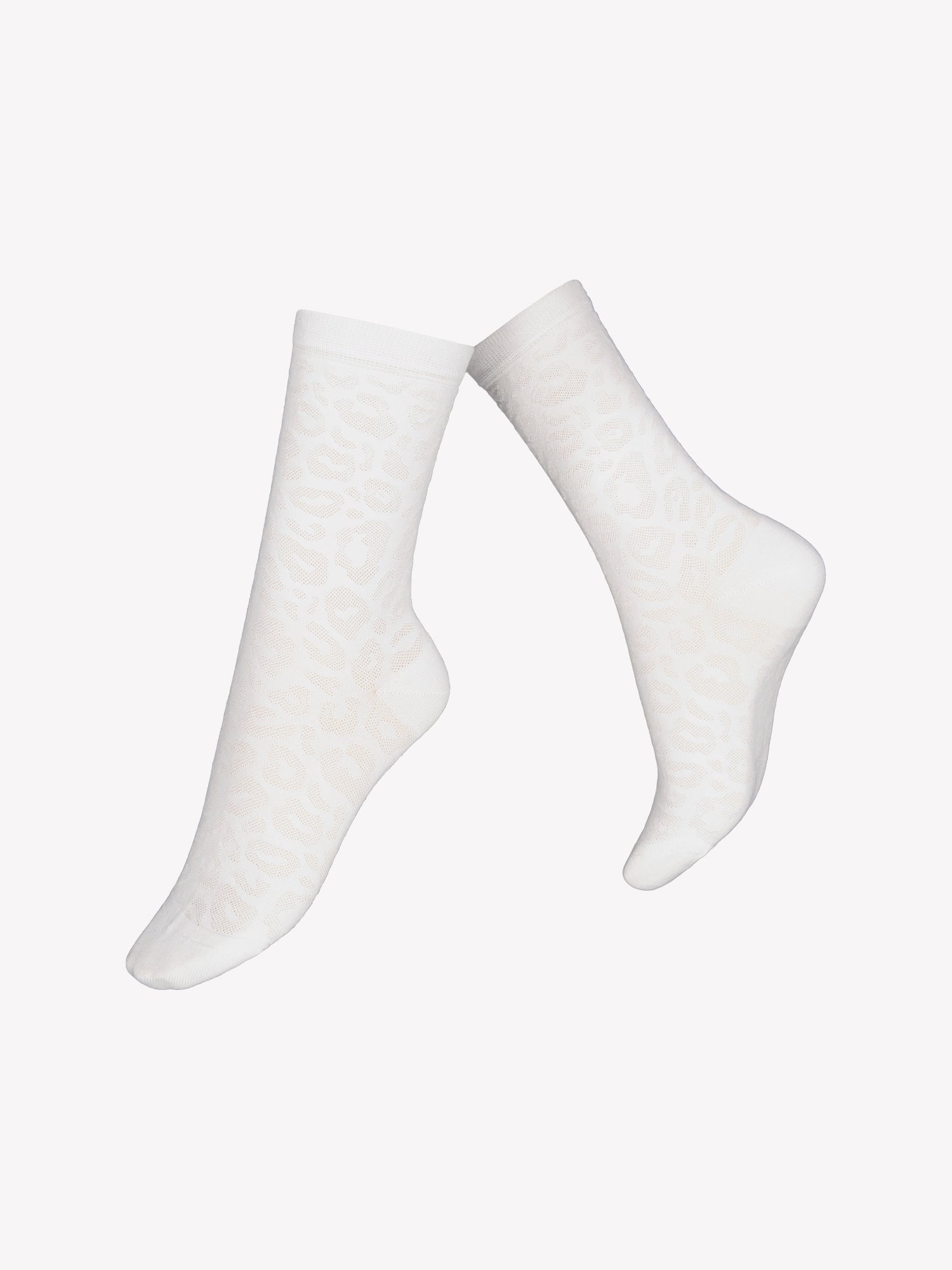 Voguen ihastuttavat leopardikuvioiset bambuviskoosisukat. Sukkien laadukas materiaali tuntuu ihanan pehmeältä ja hengittävältä jalassa. Tuotekuva sukista.