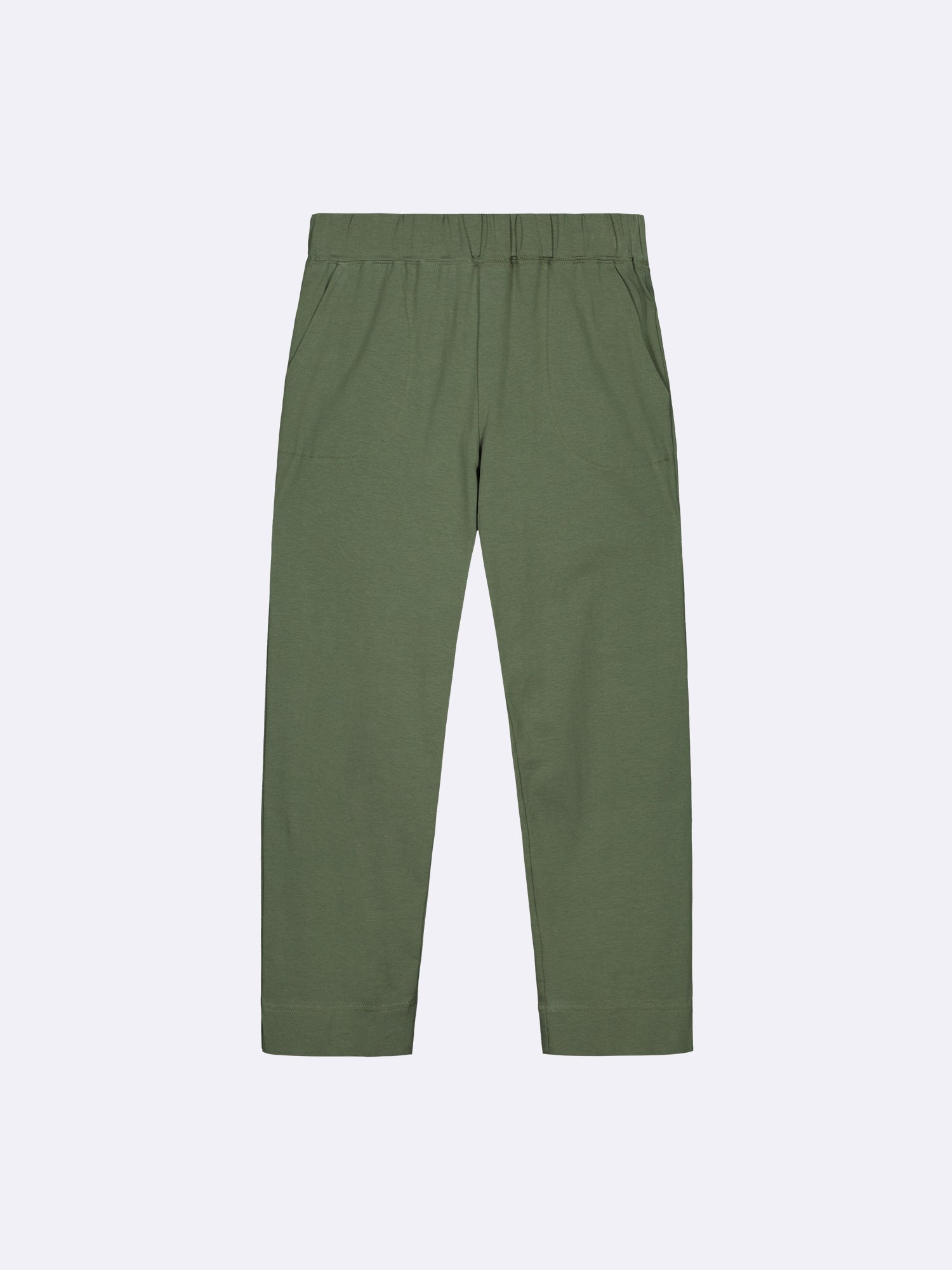 Nanson naisten joustavat ja mukavat tummanvihreät Basic-housut.