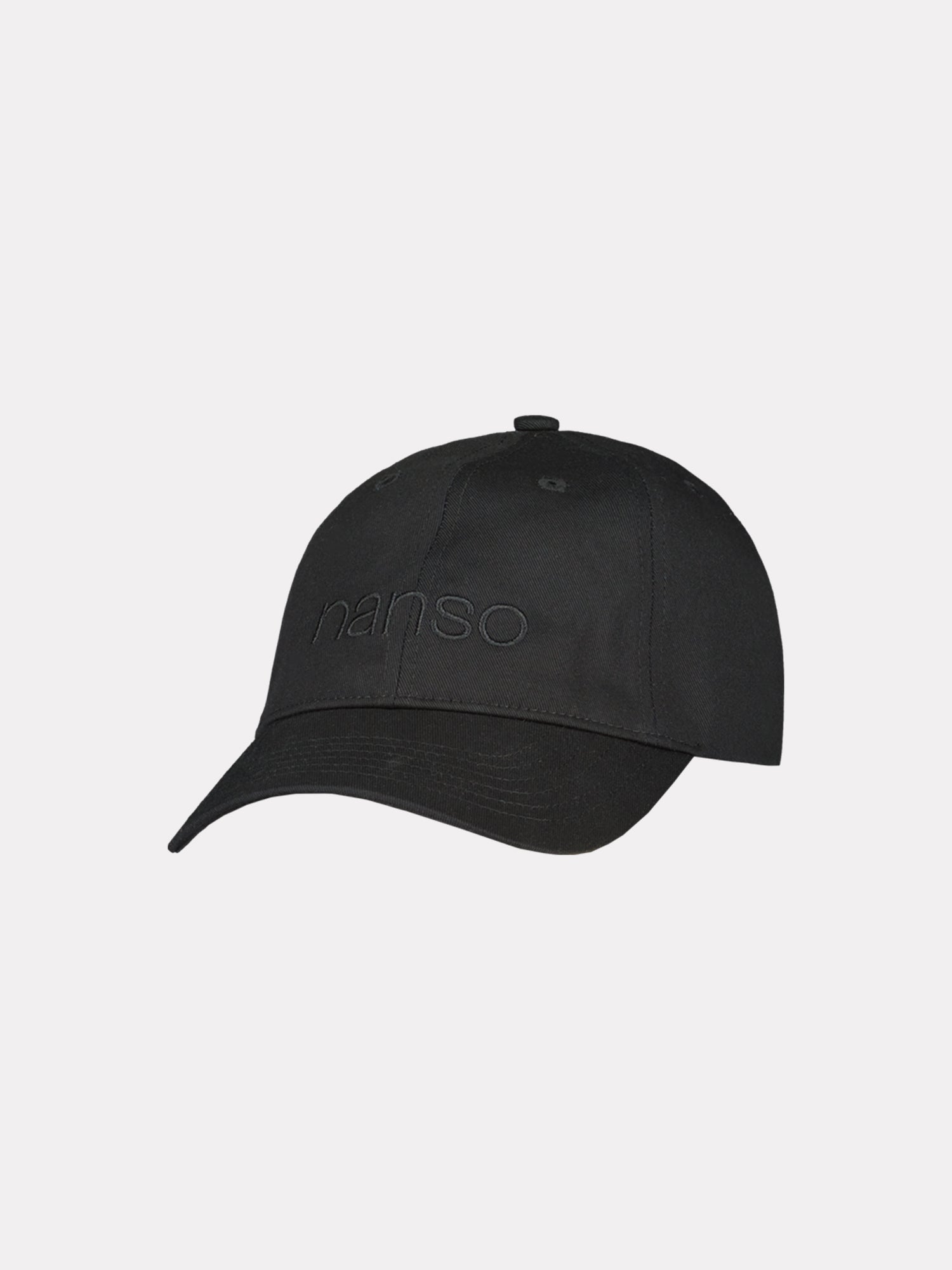 Nanson naisten tyylikäs musta Logo-lippalakki.