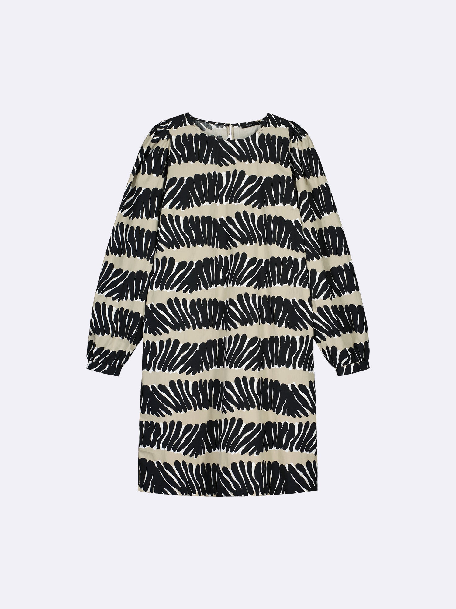 Nanson naisten kuosillinen beige Vuono-mekko