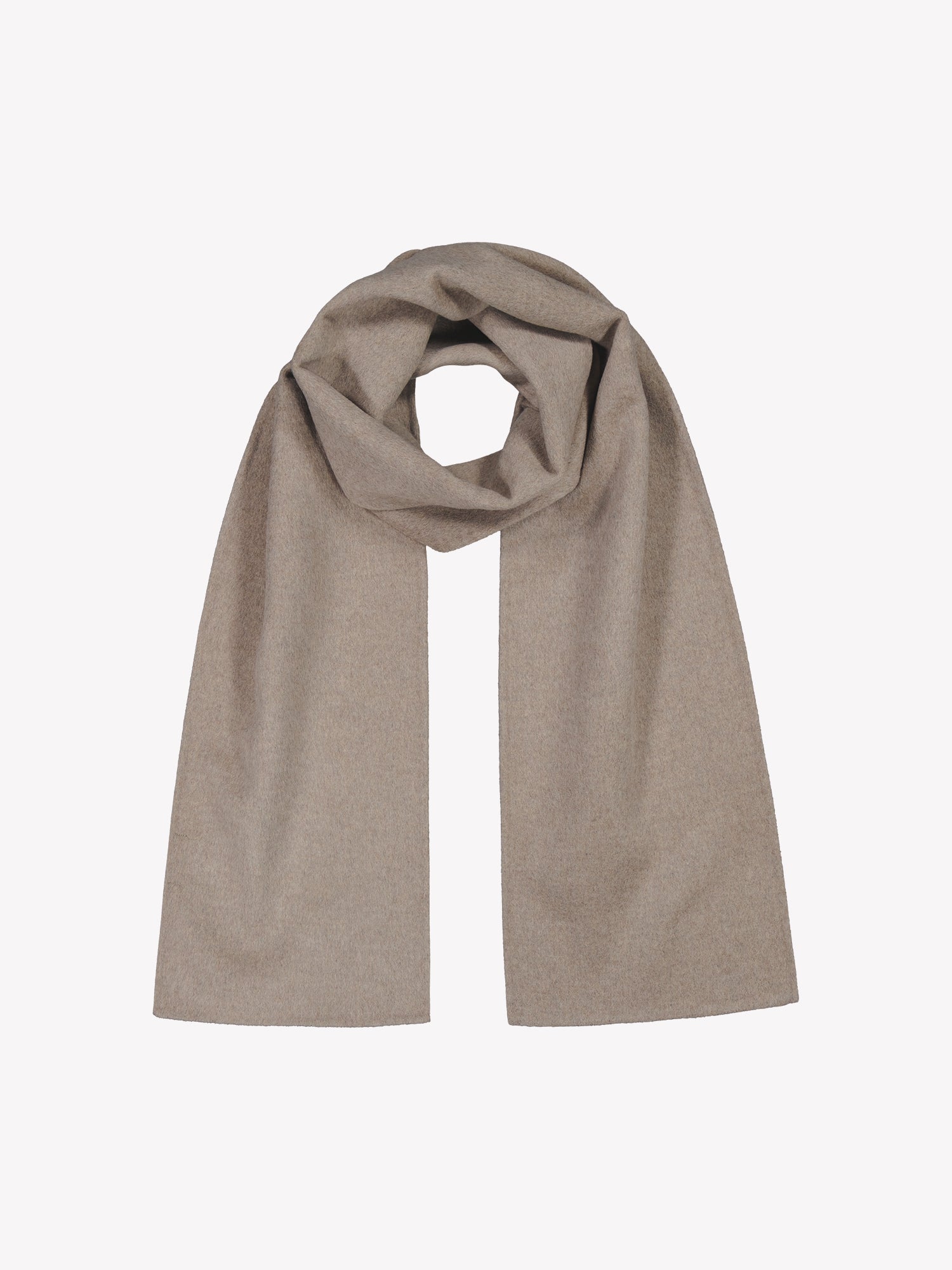 Nanson naisten ihastuttava beige Elli-villakangashuivi.