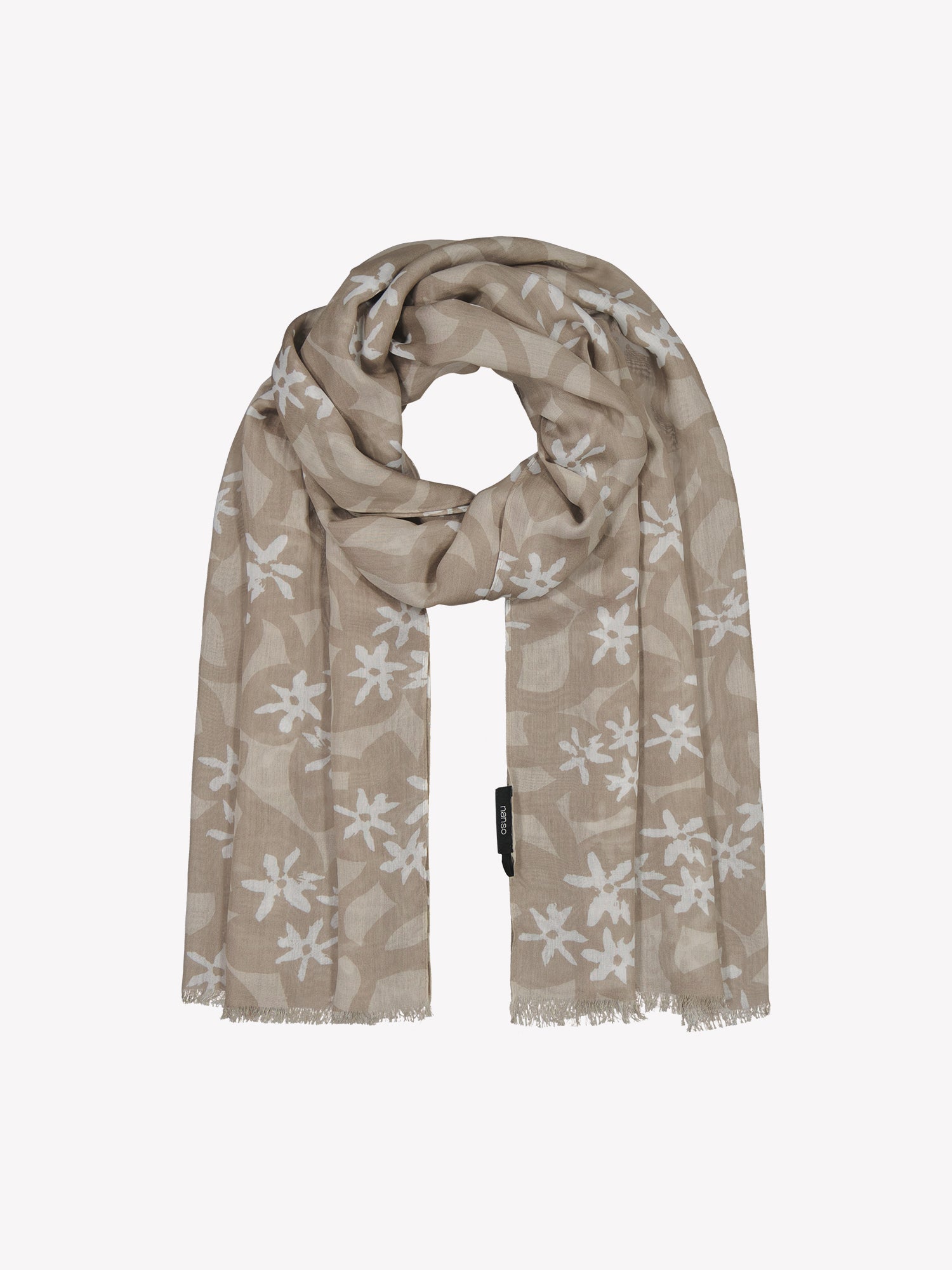 Nanson naisten kuviollinen beige Verna-huivi