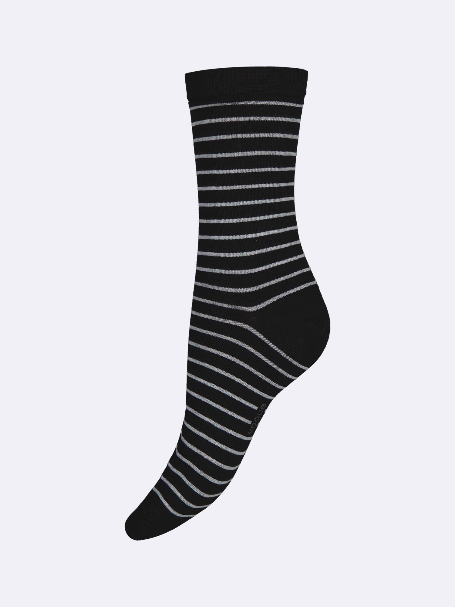COTTON BASIC nilkkasukat, 5 paria - mustavalkoinen