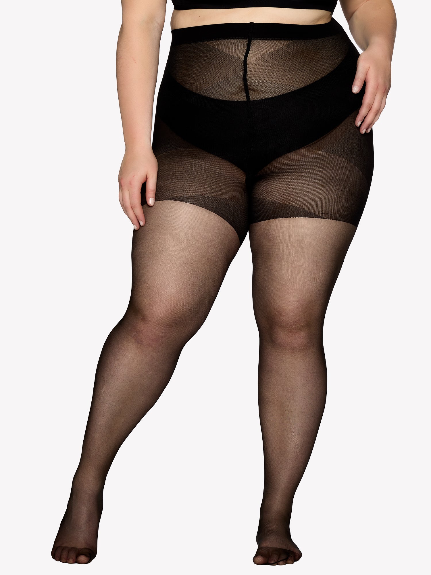 CURVY 20 den sukkahousut - musta