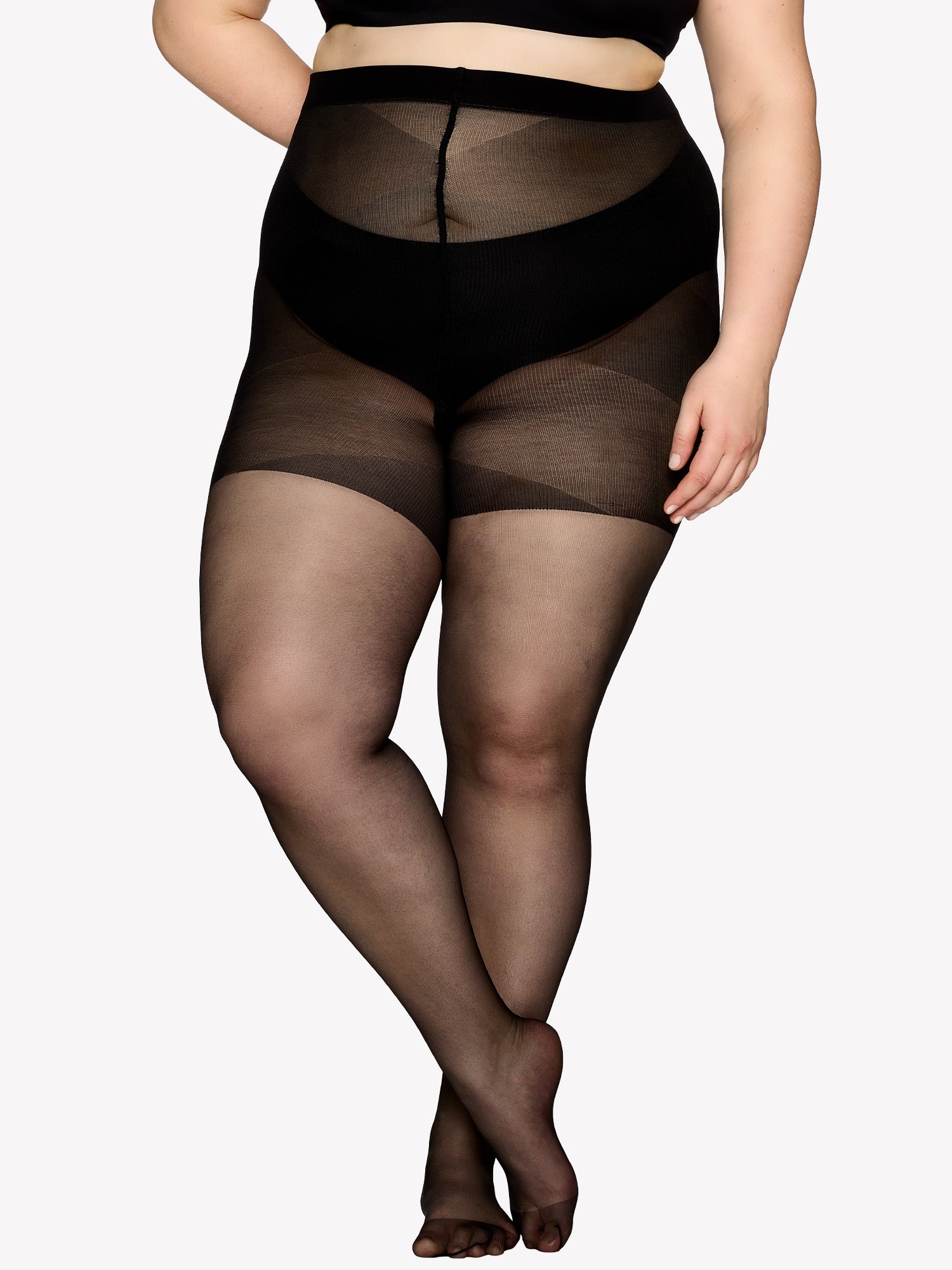 CURVY 20 den sukkahousut - musta