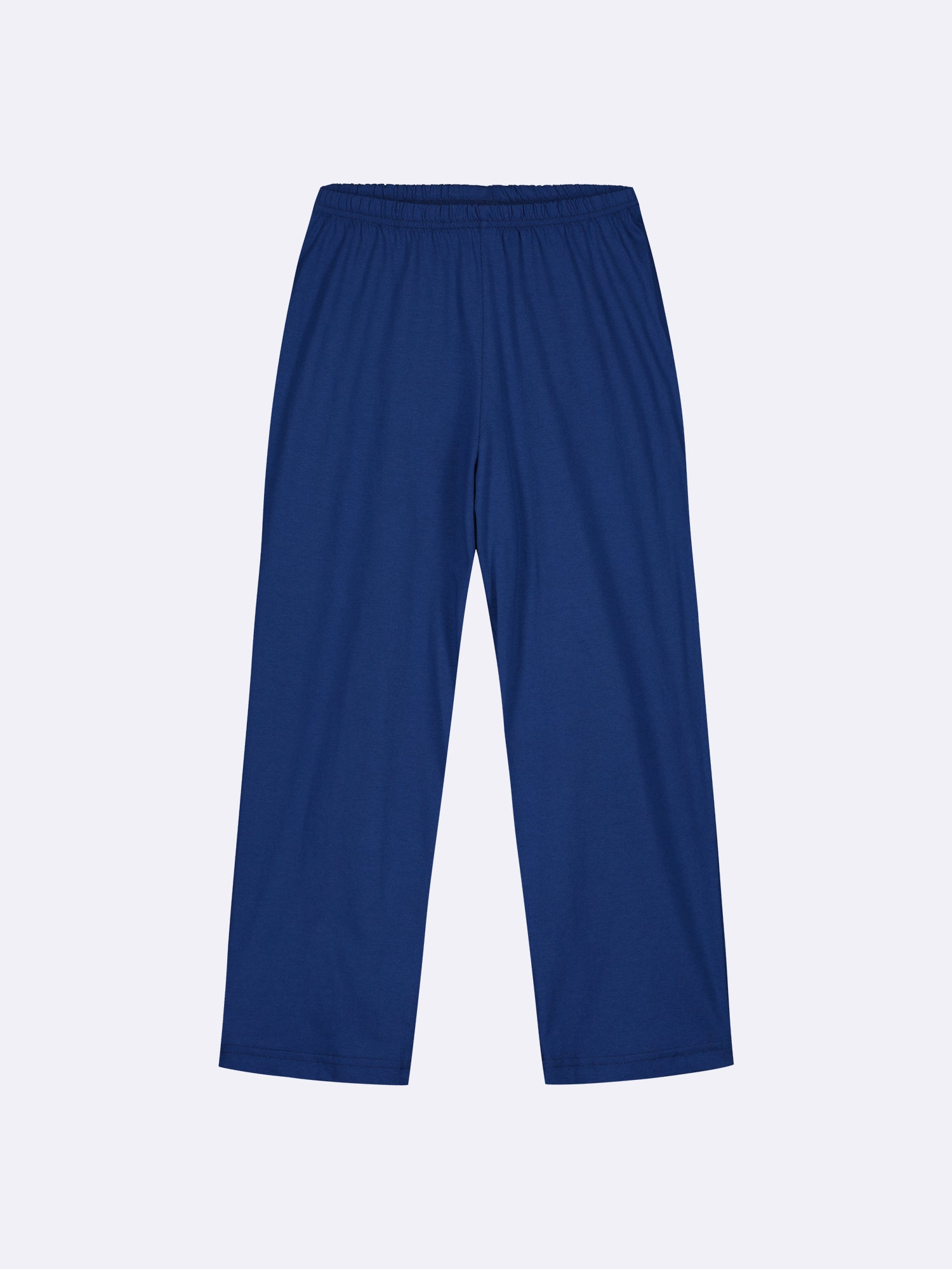 Nanson naisten kuosillisen vaaleanpunaisen Marketta-pyjaman 3/4 pituiset housut tuotekuvassa.