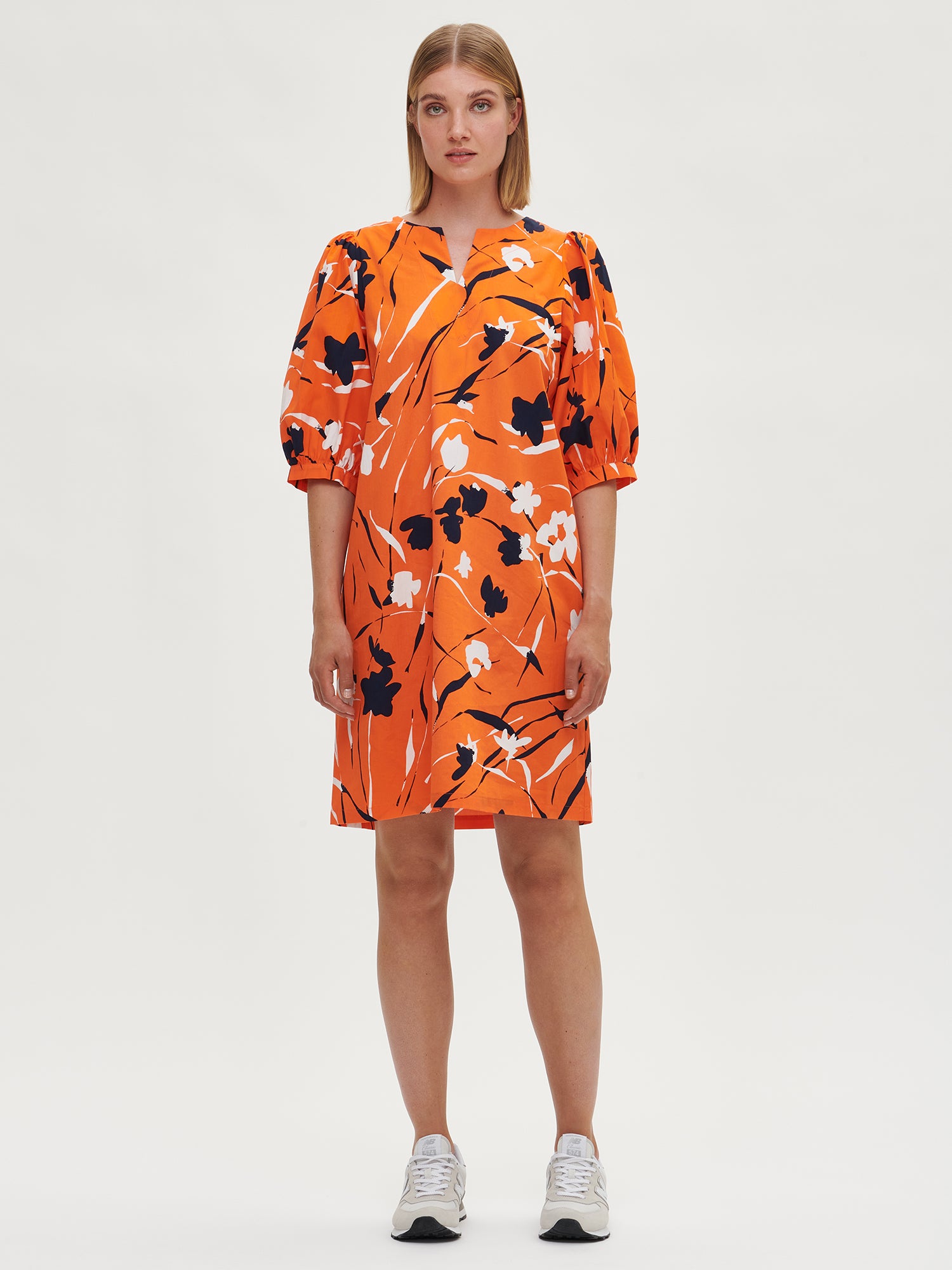 Nanson naisten kuosillinen oranssi Laukka-mekko
