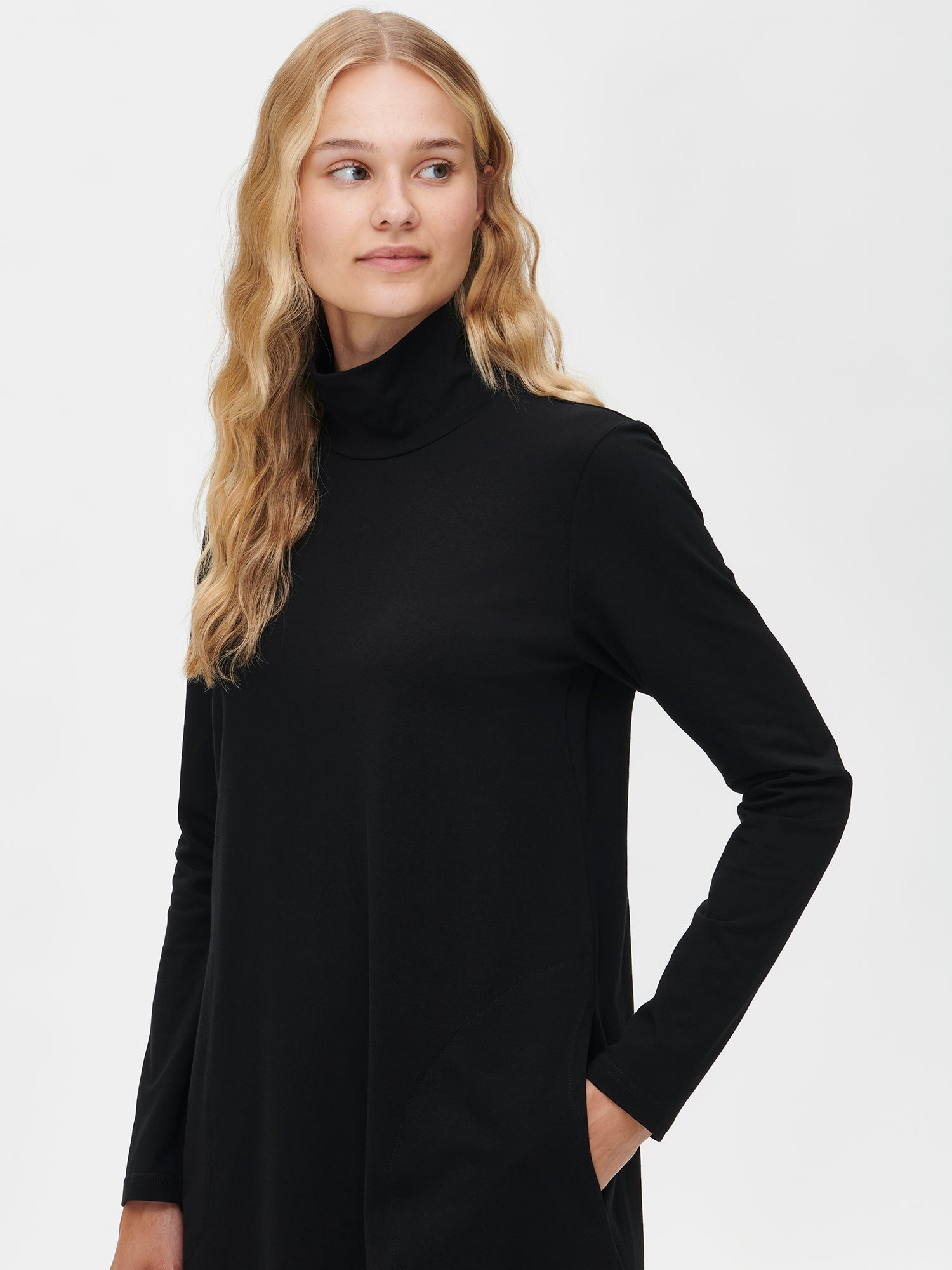 VARJO polo tunic - black