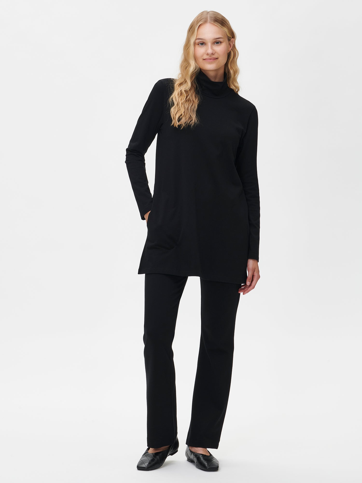 VARJO polo tunic - black