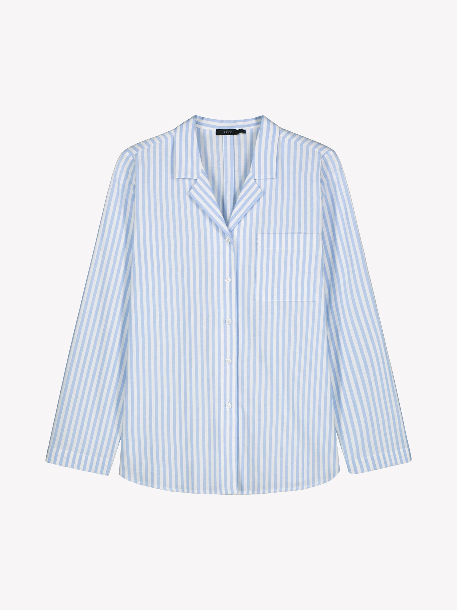 Naisten raidallinen sininen Polka-pyjamasetti, kuva 5