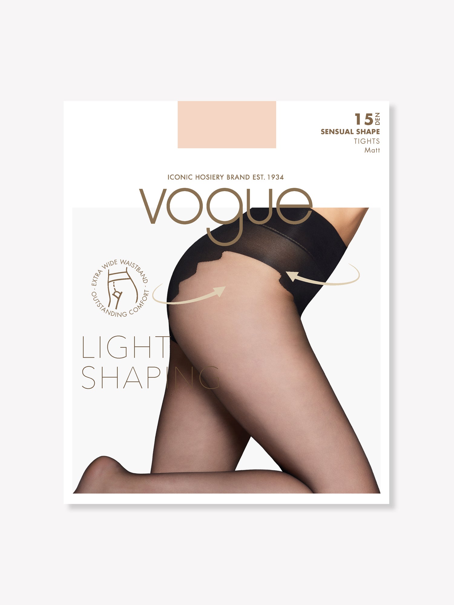 SENSUAL SHAPE 15 den pantyhose - suntan