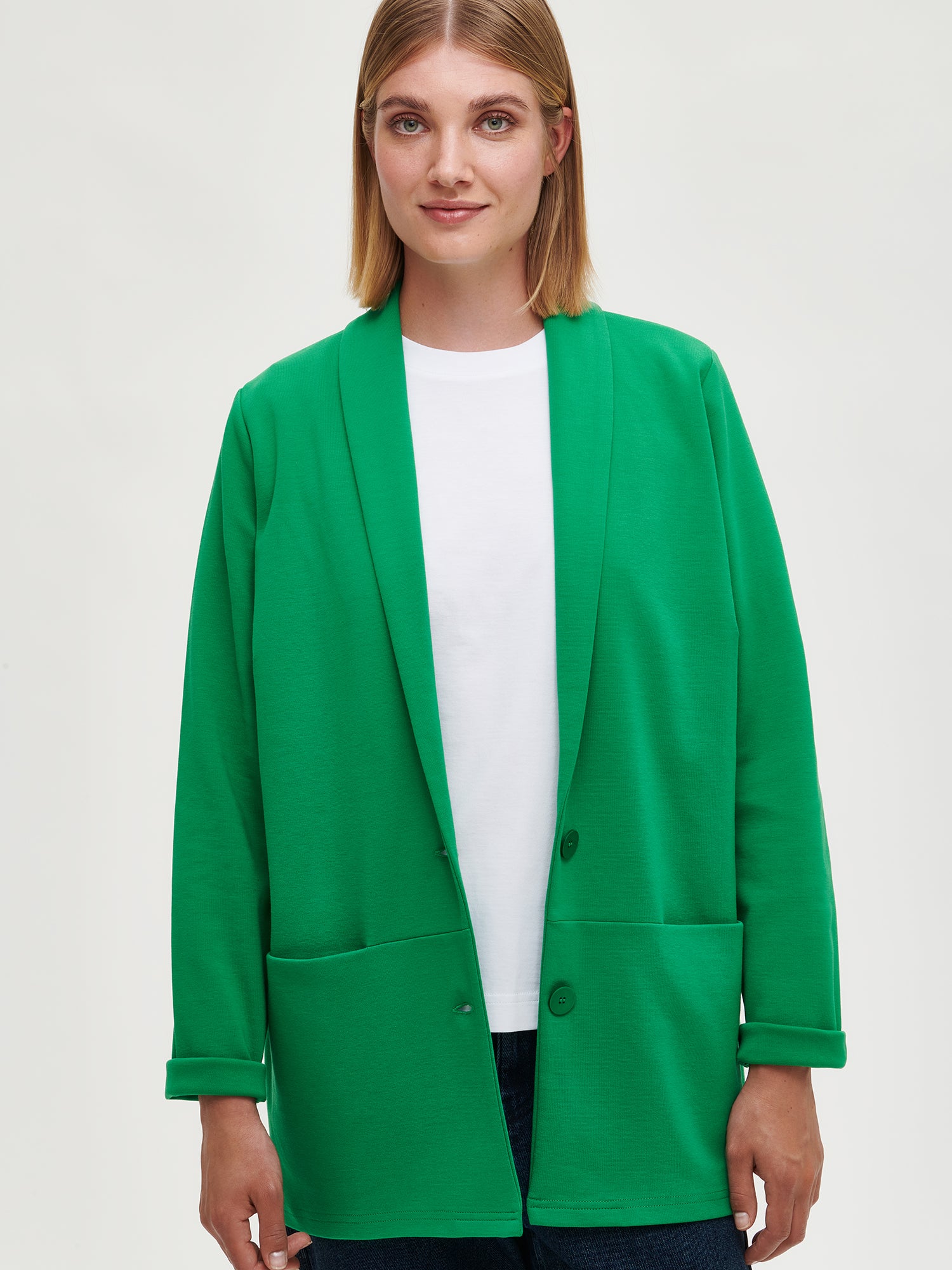 Nanson naisten tyylikäs vihreä Leija-jakku.