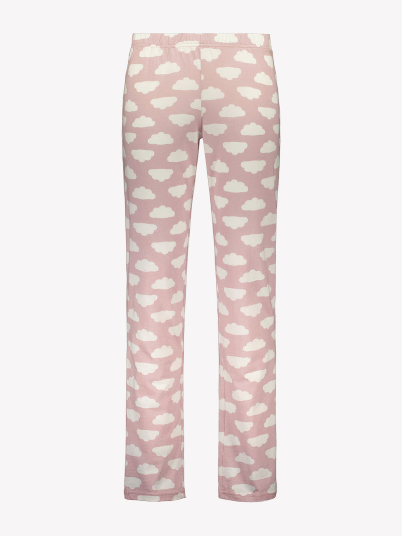 Nanson Naisten kuosillinen vaaleanpunainen Poutapilvi-pyjama