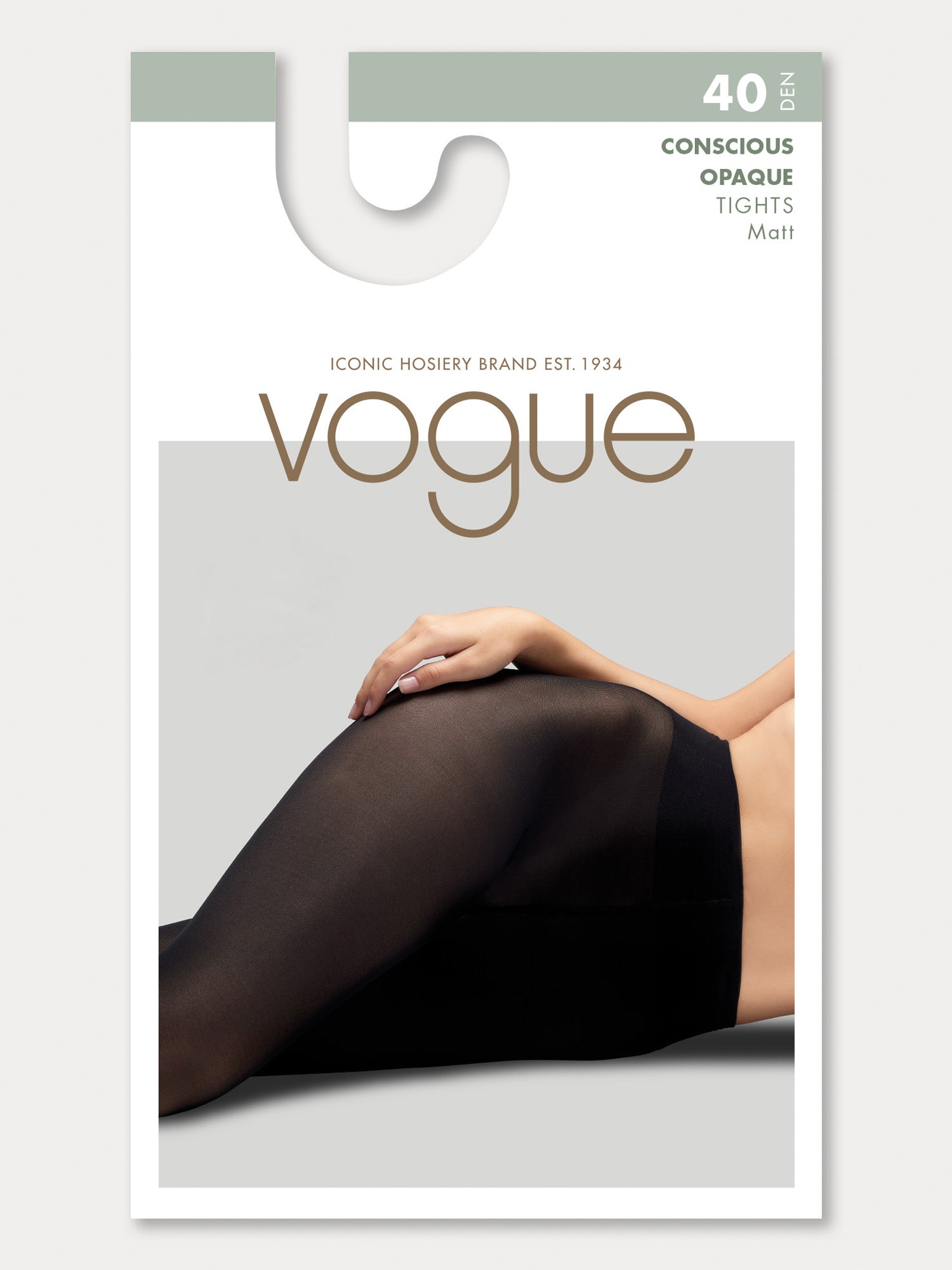 RECYCLED OPAQUE 40 tights - black