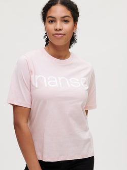 Nanson naisten Nanso Logo-t-paita pyöreällä pääntiellä.